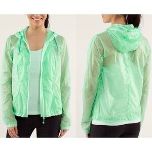 NWOT Lululemon Transparent-See Through Lightweight Windbreaker Hooded Jacket 4
